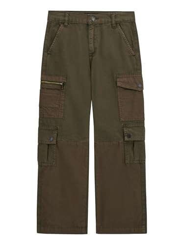 GUESS Boys' Rigid Gabardine Cargo Pants