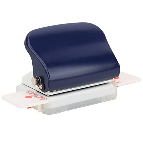 Bamjour Hole Puncher, Manual 26 Holte con Marcas de Graduación Puncher Hole para Manuales (azul oscuro)