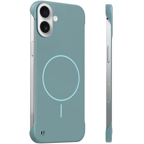 RUNGOS for iPhone 16 Plus Case MagSafe (Bare Metal Feel) [Built-in Strong Magnet] [Rapid Heat Dissipation] Slim Borderless Cover for iPhone 16 Plus Phone Case Thin Sturdy MagSafe Cover 6.7