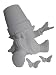 Cracked Pot Garden Gnome with Butterfly 9" Ceramic Bisque, Ready to Paint