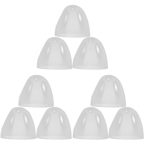 Image of ibasenice 9 Pcs Bottle Accessories Milk Bottle Lids Milk Caps Transparent Feeding s Caps Clear Lids Plastic Feeding s Clear