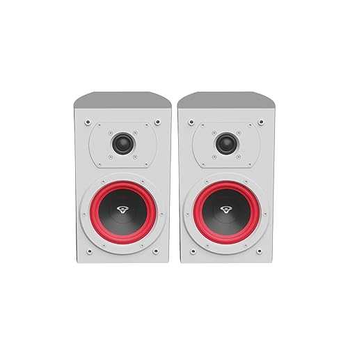 Image of CERWIN-VEGA! Home Audio LA14 4 inch 110 Watts 2-Way Bookshelf Speakers (White)