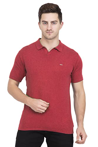 Image of GODFREY Half Sleeve Cotton Polo T Shirt for Man with Pocket - Regular fit Men Tshirts