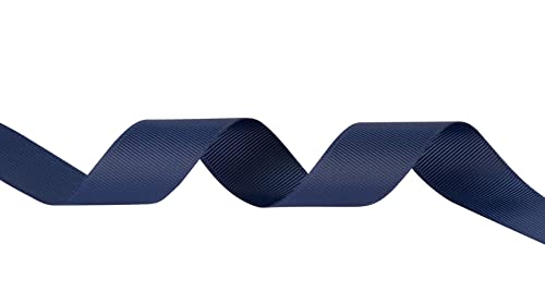 Fondersy 25mm X 91M Solid Grosgrain Ribbon for Gift Wrapping Parties, Wedding Decoration, Crafts Sewing(Navy) - Image 3