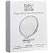 ForPro Professional Collection Expert 30X Magnifying Handheld Mirror, Double-Sided Hand Mirror with Folding Adjustable Handle for Makeup, Travel, Clear