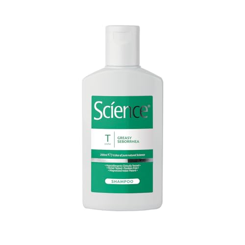 Science Hair Care Champú Tratamiento Seborrea Grasa 200ml - Champú seborregulador para cabello graso - Ingredientes naturales, envase 100% reciclable - Made in Italy