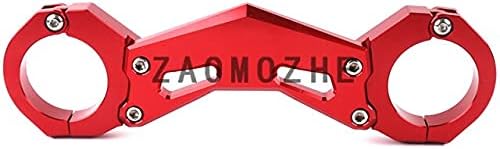 Accessories Motorcycle Front Fork Bracket CNC Shock Absorber Damper Balance Brace for Kawasaki Z900 2017 2018 - (Color: Red)