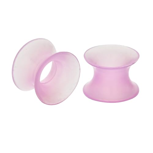 B Bodypj Sparkles 12Pcs Mix Color Silicone Piercing Ear Plug Tunnels Expanders Gauge thumb #4