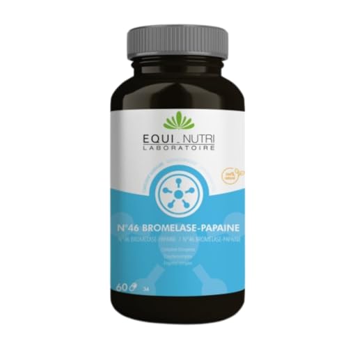Bromelase-Papaïne Complexe d’enzymes végétales 60 gélules N°46 Equi-Nutri Laboratoire