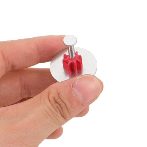 UKCOCO 100 clavos resistentes pequeños para madera y paredes de concreto, clavos carpinteros de plástico y metal plateados con anclaje extendido para obra profesional y carpintería miniatura 3
