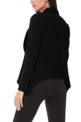 Women's Casual Long Sleeves Open Front Office Wear Solid Blazer Jacket S-3XL Made in USA3