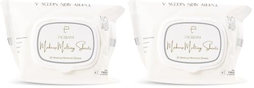 Image of Personal Touch Makeup Remover Wipes | Serum-Infused Hydrating Face Wipes with Hyaluronic Acid & Ceramides | Gentle Non-Drying Cleansing Wipes | 100% Biodegradable | 30 Sheets (Pack of 2)