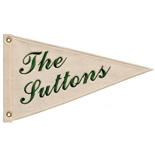 Custom Wedding Embroidered Flag for Ceremony Reception and
