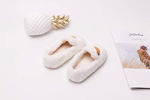 Girl's Fluffy Ballet Ballerina Flats Winter Warm Shoes Fuzzy Slip on House Slippers Indoor/Outdoor4