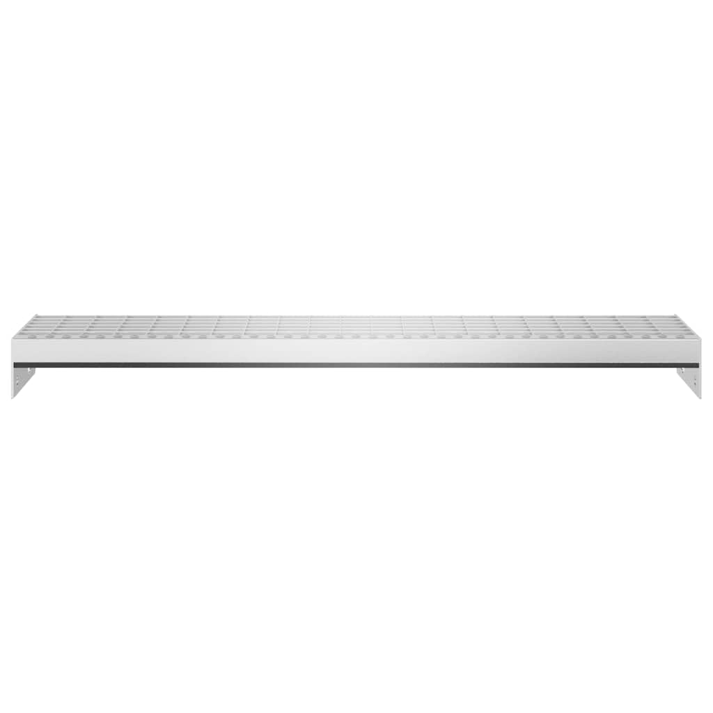 Griglia zincata 60 x 24 x 7 cm come singolo gradino in acciaio antiscivolo per interni ed esterni