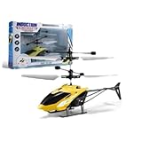 Avião Helicóptero Drone Recarregável Usb Sensor De Mão, Brinquedo Infantil. (Amarelo)