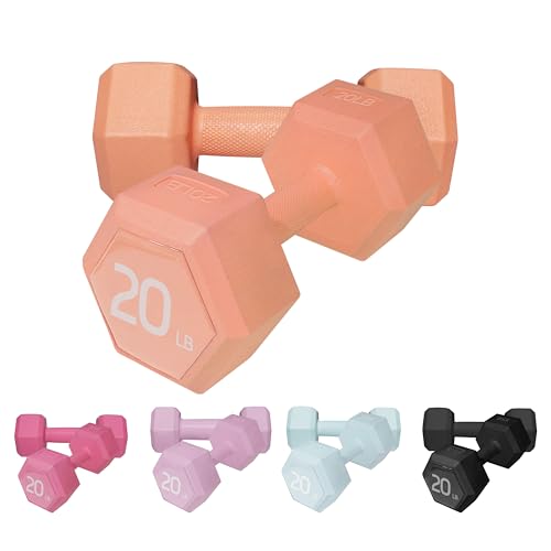 ZTTENLLY Dumbbell Hand Weight Sets 5/10/15/20/25/36lbs - 5 Colors Options - Exercise & Fitness Free Weights for Women & Men Home Gym Equipment Workouts Strength Training