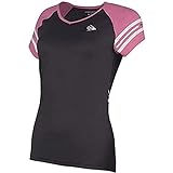 Dunlop Damen Performance Line Ladies Crew Tee, schwarz/Pink, M