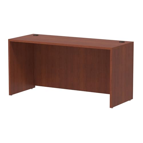 Alera Valencia 60 by 24 by 29-12-Inch Credenza Shell, Medium Cherry Frame/Top - Image 6