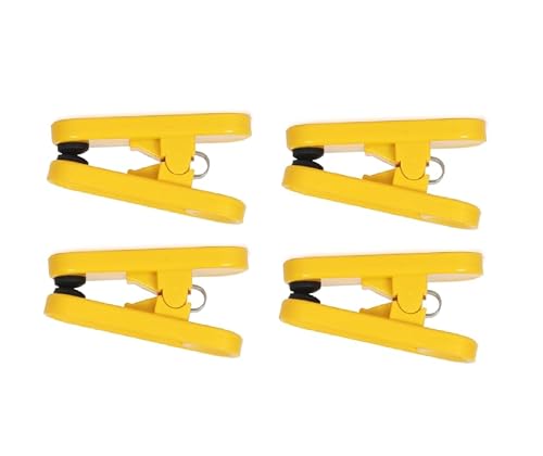 Image of QIMACPLUS Acupressure Finger Clips Yellow | Relieve Finger Fatigue & Improve Blood Circulation | Portable & Easy to Use for Stress Relief Pain Reduction & Relaxation Pack of 4