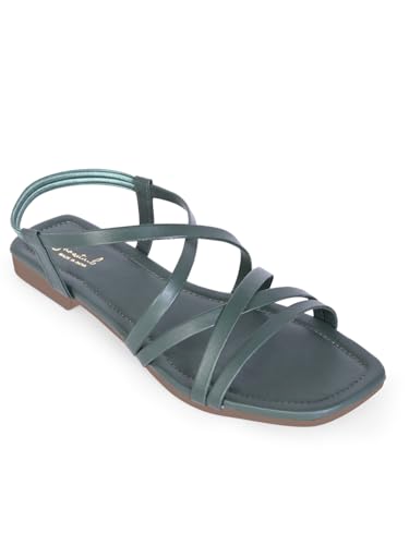 Image of Women Flats Sandals | Stylish Embroidered Slip-On Flats for Women | Comfortable Lightweight Sandals | Ethnic & Casual Footwear for Ladies SL1043