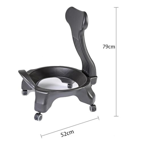 Ball Chair para oficina y casa: asiento ergonómico con ruedas y base de PETG antideslizante 3