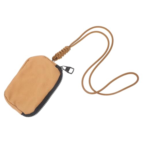 Alipis Small Lanyard Bag for Outdoor Activities Coin Purse Zipper Key Holder Card Slot Earphone Pocket Waterproof