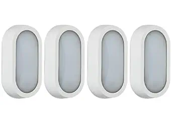 10W Outdoor Indoor Wall Light, 3 Years Warranty Bulkhead Best for Entrance, Gate, Boundary, Garden, Washroom, Outdoor Patio, Waterproof -IP65 Cool White Pack of 4Pc