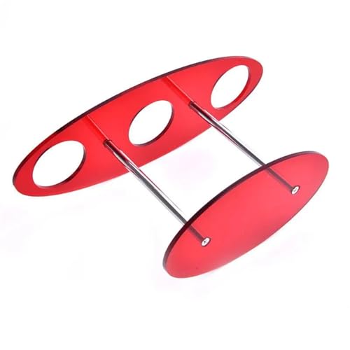 LSNNMU Soporte para Conos De Helado Estante de exhibición for Helado, Soporte de exhibición for Rollos de Sushi, Soporte for Cono de Helado Artesanal for Bodas, Fiesta de cumpleaños, 2 uds.(Red)