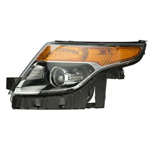 For Ford Explorer 2013 2014 2015 Headlight Assembly Driver Side | Halogen | Chrome | Replacement For FO2502301 | 615343512518, BB5Z13008N