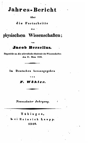 Jahres-Bericht über die Fortschritte der physischen Wissenschaften (German Edition)