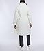 Motherhood Maternity Women's Quilted Pregnancy Long Puffer Jacket, Winter White, Small