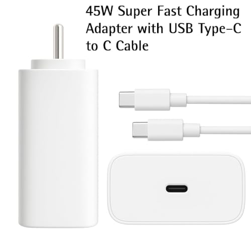 Image of Original 45W Charger Compatible with Samsung z flip, z fold 2, z flip 3, z fold 3, z flip 4,z flip 5, z fold 5 [New*Model White] BV746