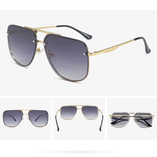 Lunettes de soleil de luxe à la mode noir MUTYNE pour homme