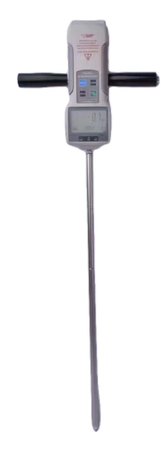 Soil Firmness Tester Soil Compaction Tester Soil Penetration Resistance Measurement Instrument Soil Hardness Meter with Kgf(gf)/lbf/N Three Unit 8-bit High-Performance Microprocessor