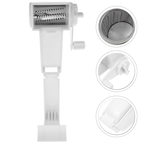 Rallador manual giratorio de acero inoxidable para cocina miniatura 2