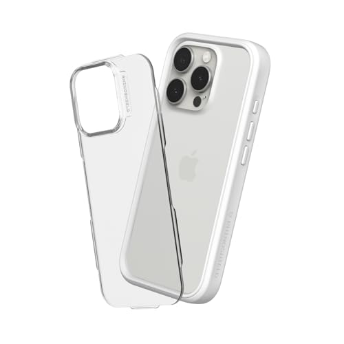 Funda iPhone 16 Pro Max RhinoShield Mod NX carcasa modular e intercambiable color blanco 1
