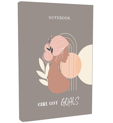 Image of KAANUKA A5 Notebook, 172 Pages, 80 GSM, Ruled, Themed Journals, Diary for Girls and Women, Notebook For Home, Office And Personal Diary With Trackers, Best For Gifting