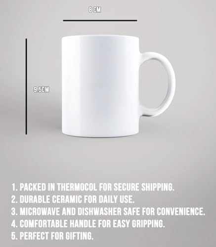 Image of TheGens MS Dhoni Ceramic Coffee Mug - Best Gift for Cricket Fans - MS Dhoni Printed Tea, Coffee Cup | 350 Milliliter