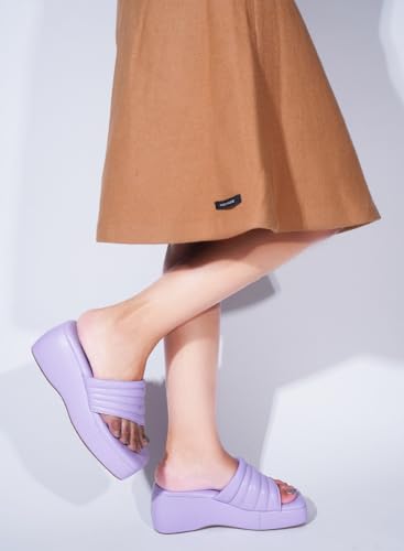 Image of TRYME Platform Heels Sandals Light Weight Comfortable & Trendy Wedges Heels for Girls & Women