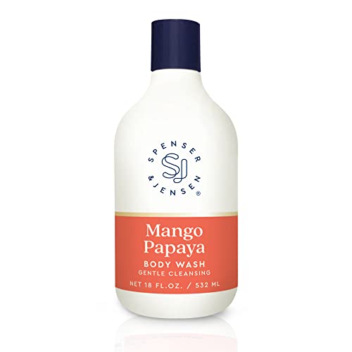 Spenser & Jensen Daily Moisturizing Body Wash With Hydrating Mango & Papaya - Gentle & Cleansing Body Soap - Sulfate & Paraben Free - 18 Oz (Pack Of 1) #TOP20