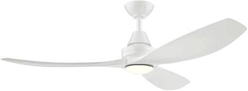 Home Decorators Collection Levanto 34602 - Ventilador de techo LED para interiores y exteriores, color blanco