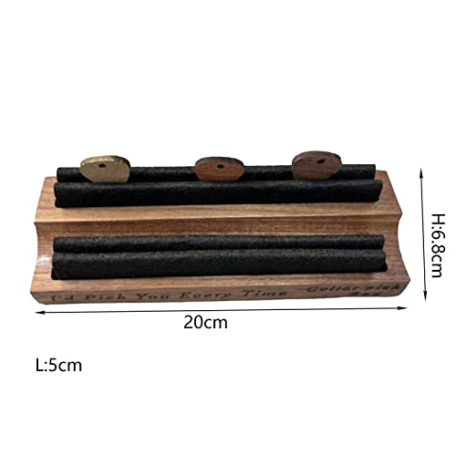 Qianly Support de rangement pour médiator de guitare Organisateur en bois portable universel, clip de support d… - Les Beatles, Paul McCartney, John Lennon, RIngo Starr, George Harrison Qianly Support de rangement pour médiator de guitare Organisateur en bois portable universel, clip de support d… – Image 8