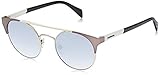 Custodia protettiva inclusa Diesel Sonnenbrille DL0218-16C-53 Rund Sonnenbrille 53, Silber