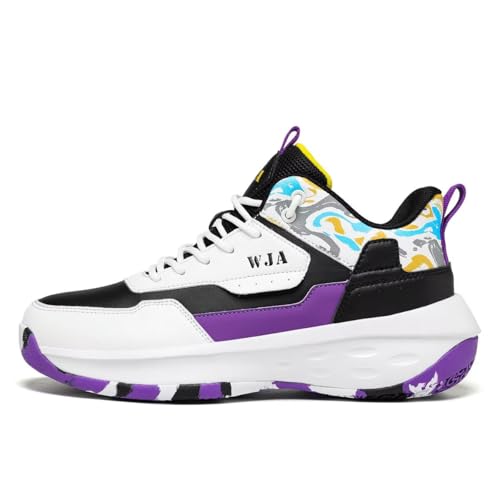 WJA Men's Basketball Shoes Lightweight and Breathable Running Shoes Anti-Slip Outdoor Sports Shoes2