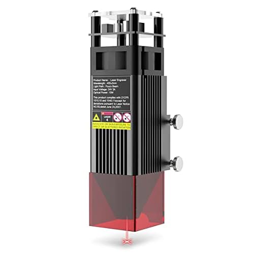 Creality Officiel Kit de module de gravure laser 10W Machine de dÃ©coupe laser, Compatible avec les imprimantes 3D Ender 3/3 Pro / 3 V2 / 3 NEO / 3 Max NEO/CR-10 / CR20 / CR20 Pro