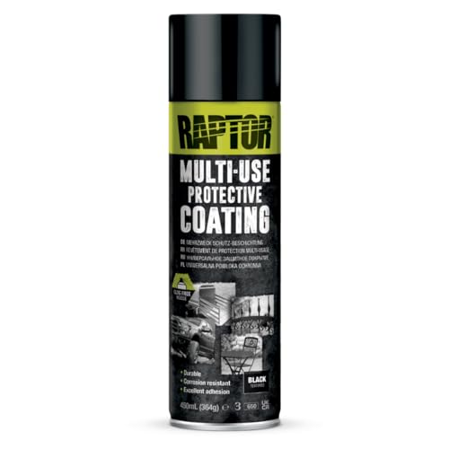 1K Spray Can Black Upol Raptor Coating 450 ml Paint
