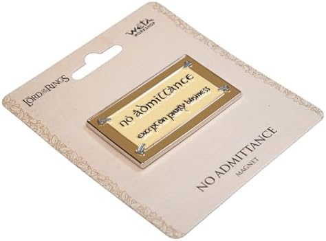 WETA Workshop - The Lord of the Rings Trilogy - No Admittance Enamel Magnet image 4