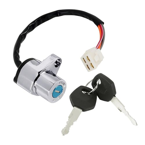 Image of SecosAutoparts Ignition Key Switch Lock Set Fit for Suzuki LS650 Boulevard S40 1986-2017 Fit for Suzuki VS1400 Boulevard S83 1987-2009 Fit for Suzuki VS750 VS600 VS800 Boulevard S50 1985-2005