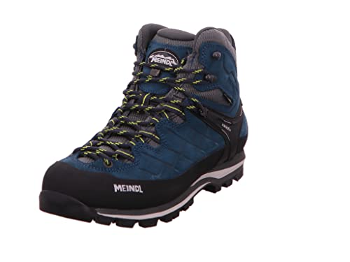 Meindl Scarponi da trekking unisex, Verde scuro N Giallo, 44